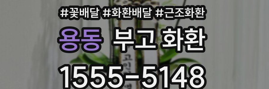 용동 부고 화환