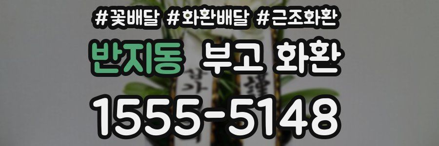 반지동 부고 화환