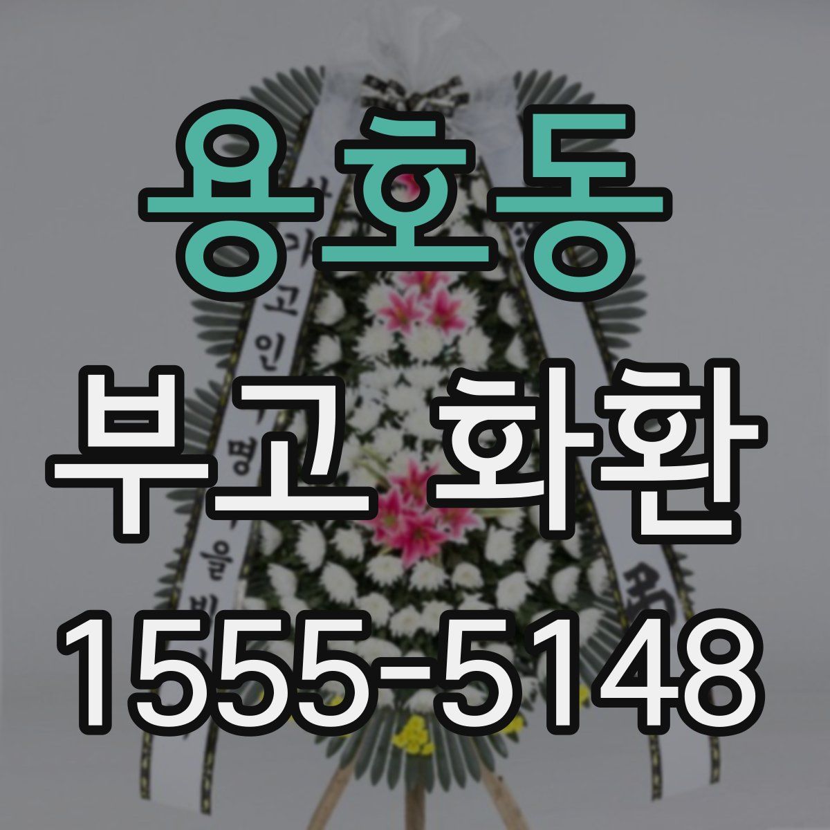 용호동 부고 화환
