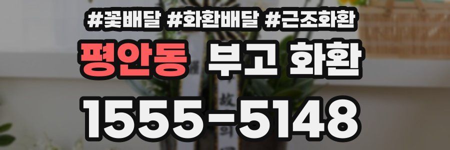 평안동 부고 화환