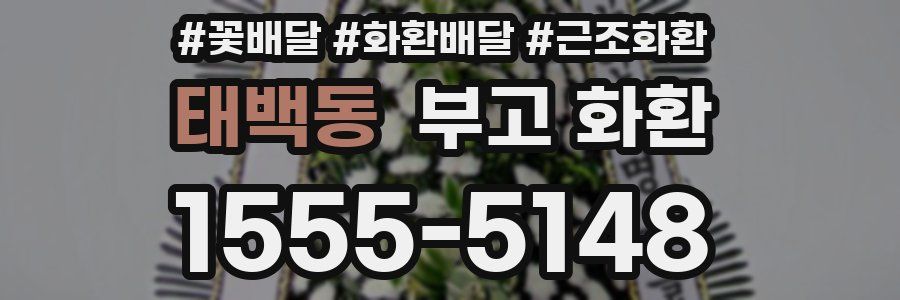 태백동 부고 화환
