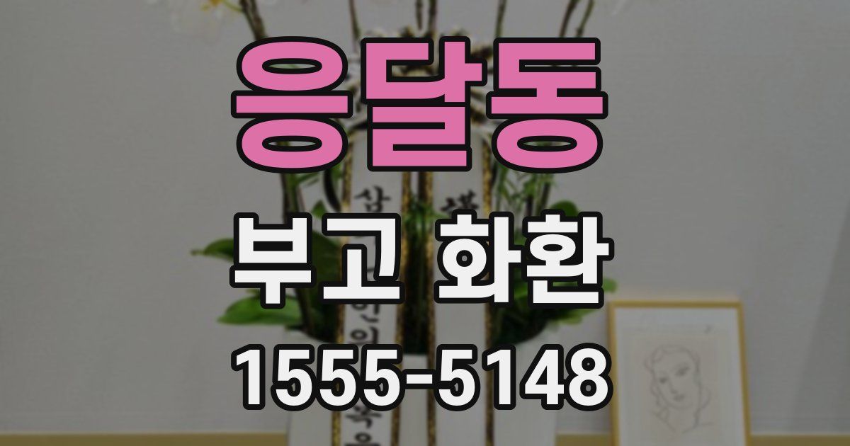 응달동 부고 화환