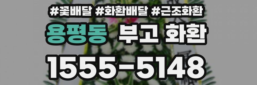 용평동 부고 화환
