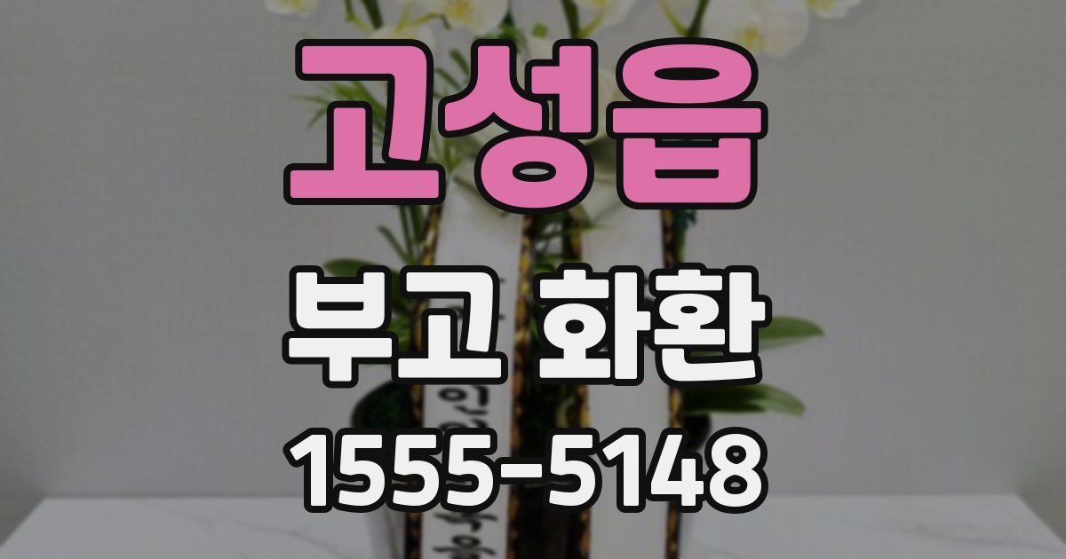 고성읍 부고 화환