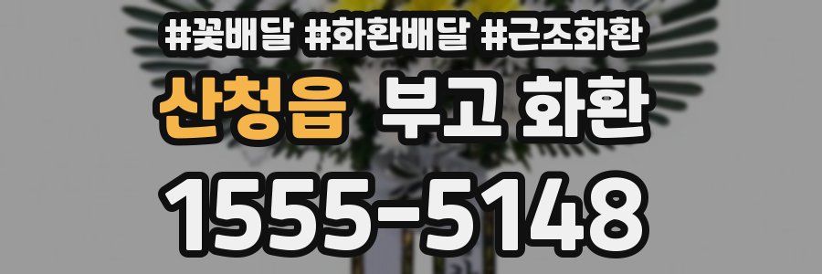 산청읍 부고 화환