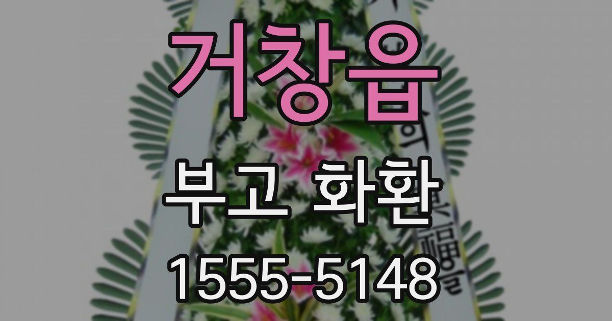 거창읍 부고 화환