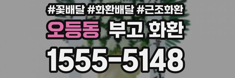 오등동 부고 화환