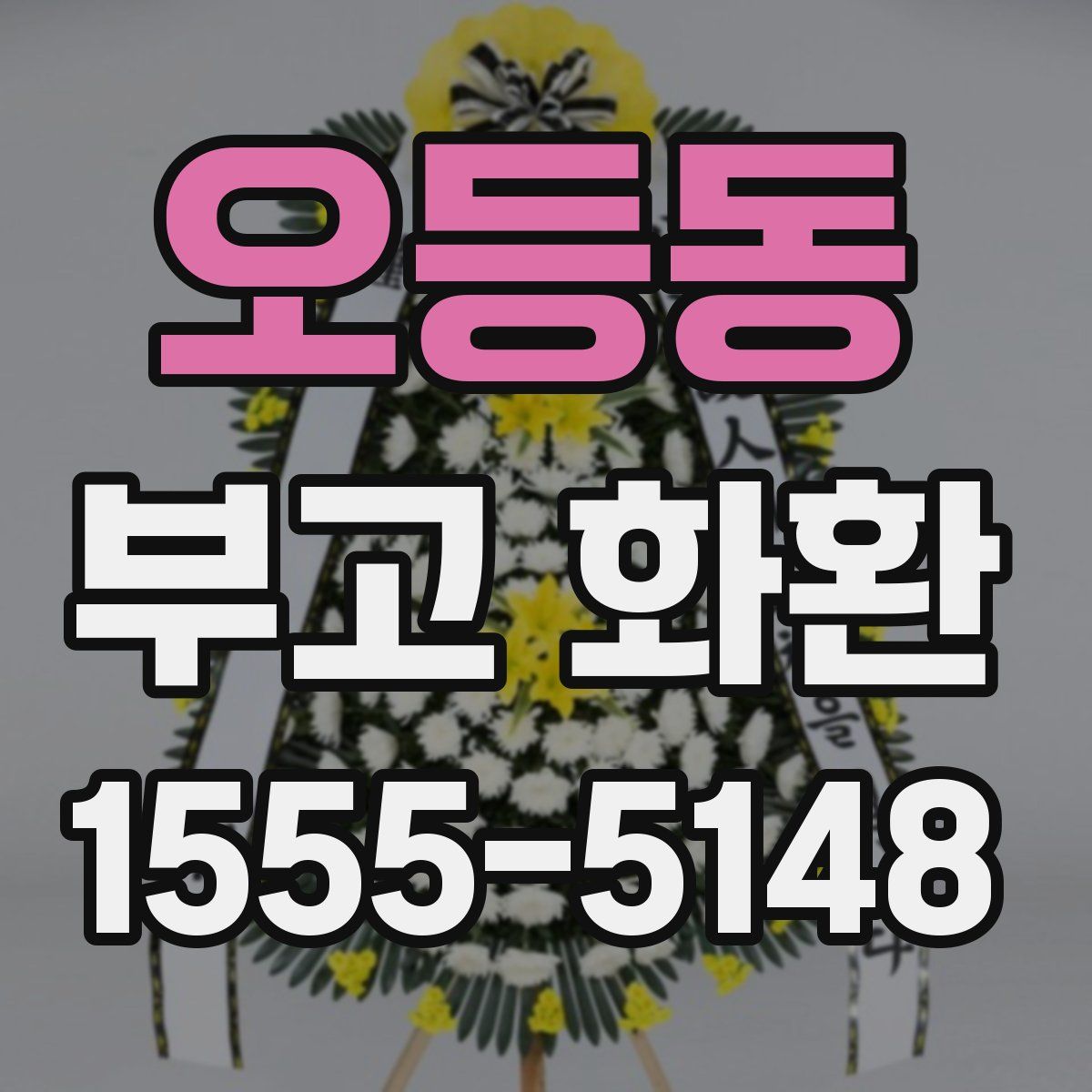 오등동 부고 화환