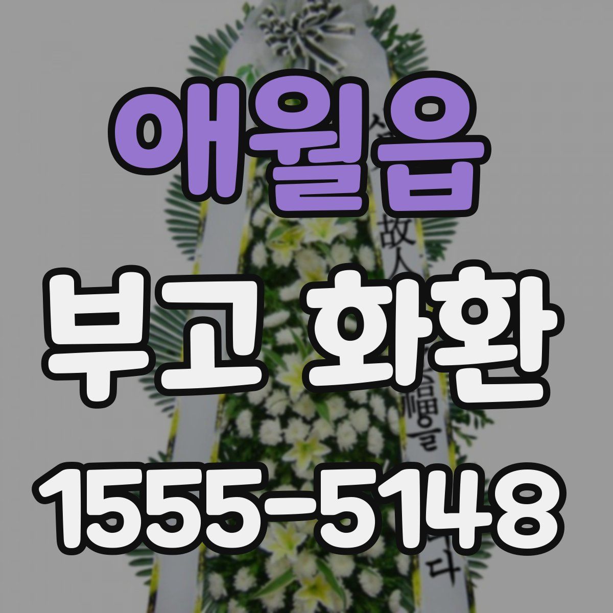 애월읍 부고 화환