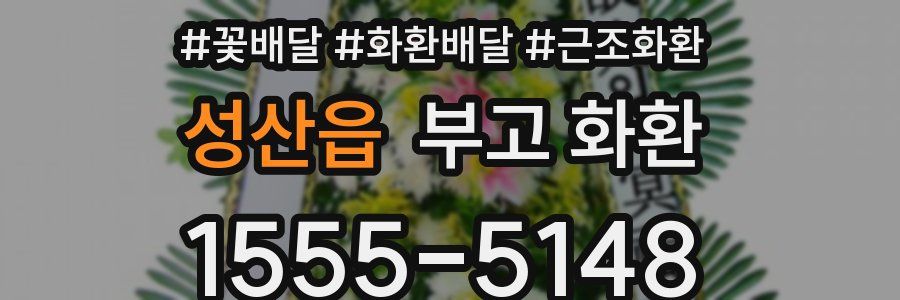 성산읍 부고 화환