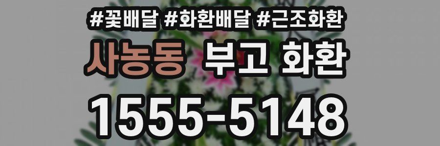 사농동 부고 화환