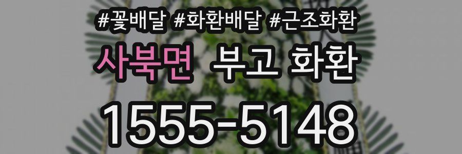 사북면 부고 화환