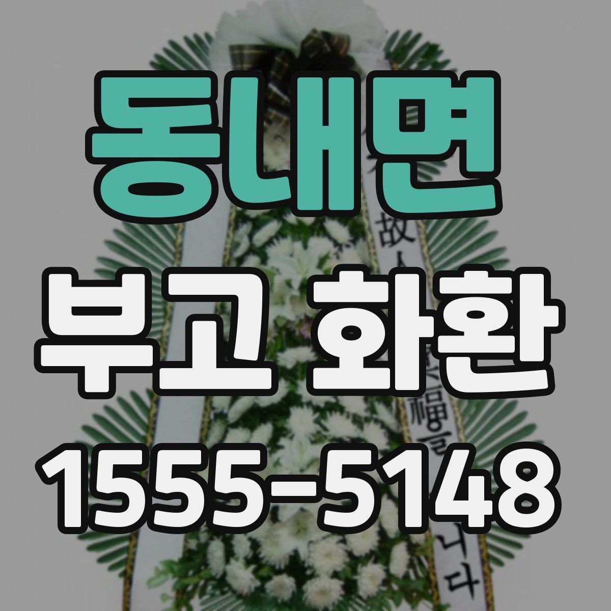 동내면 부고 화환