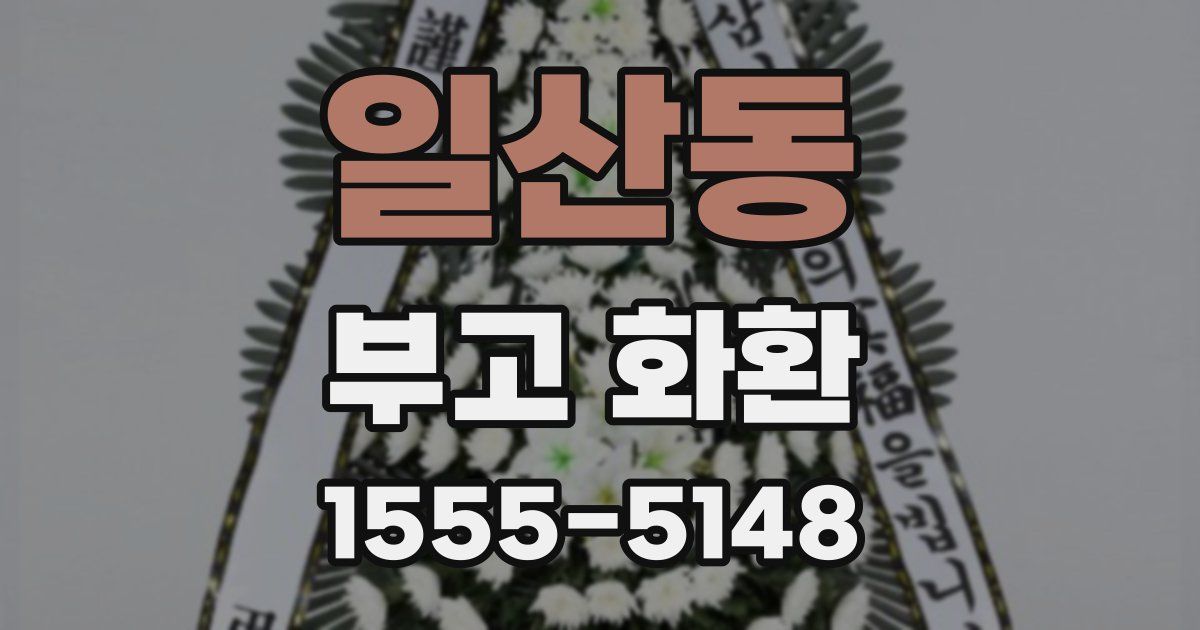 일산동 부고 화환