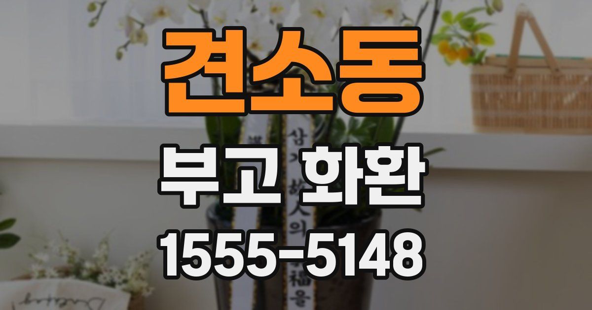견소동 부고 화환