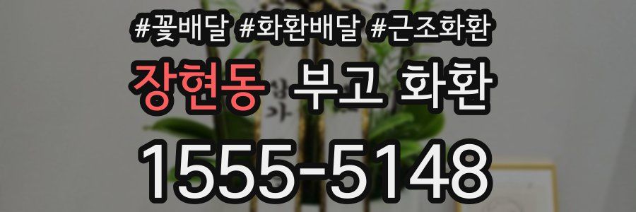장현동 부고 화환