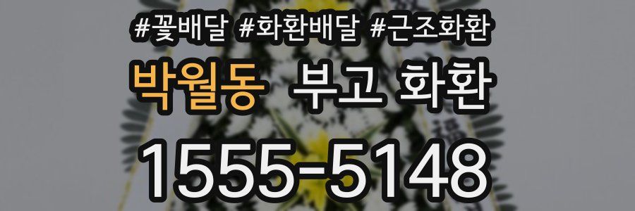 박월동 부고 화환