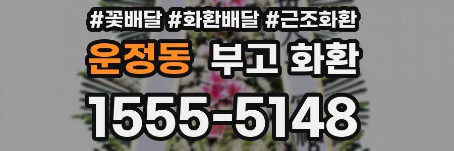 운정동 부고 화환