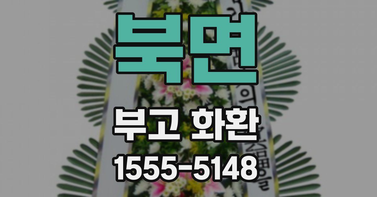 북면 부고 화환