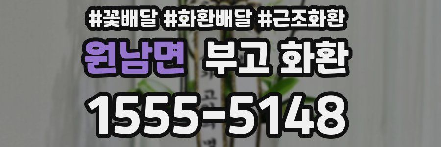 원남면 부고 화환