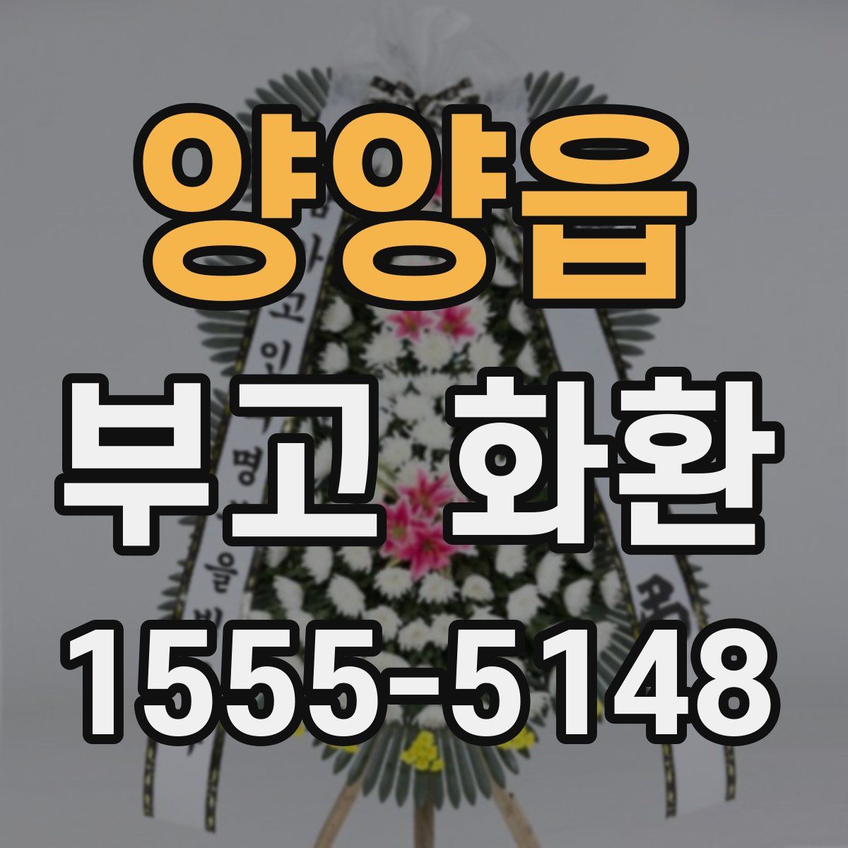 양양읍 부고 화환