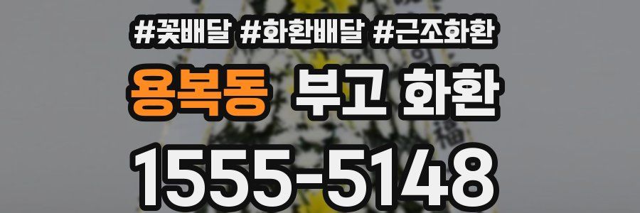 용복동 부고 화환