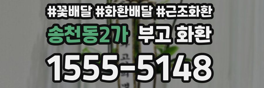송천동2가 부고 화환