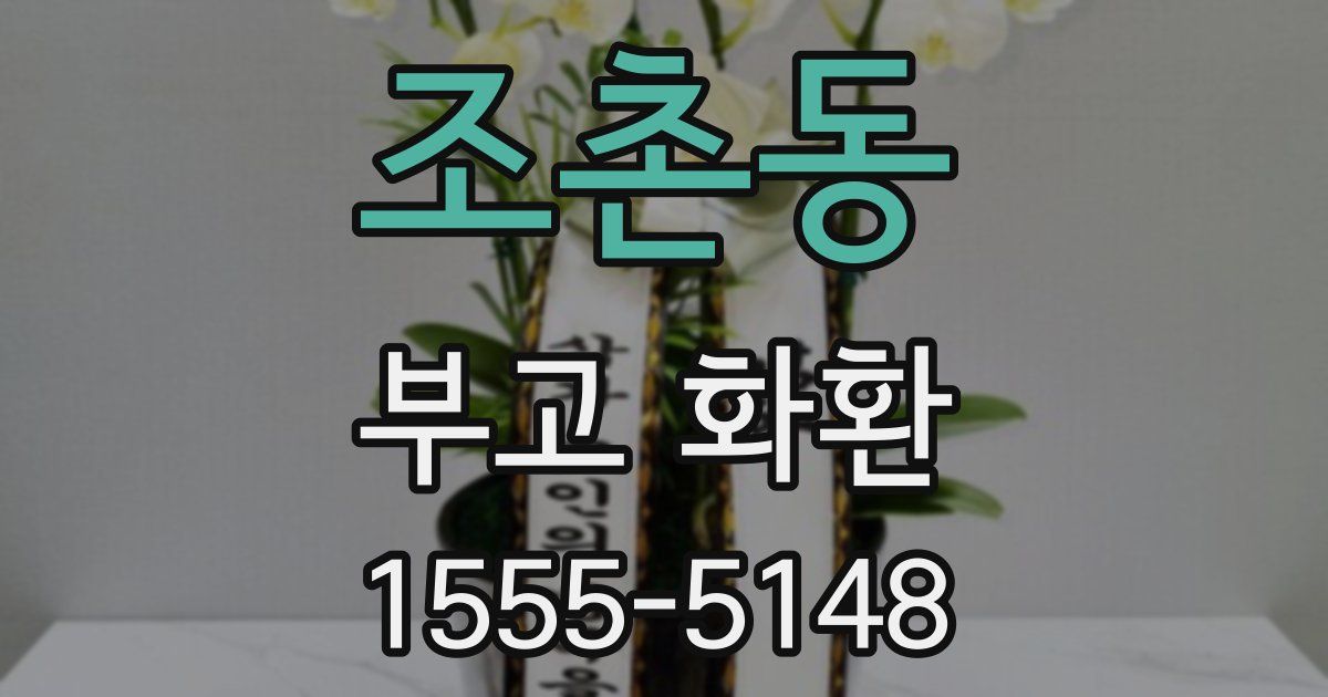 조촌동 부고 화환