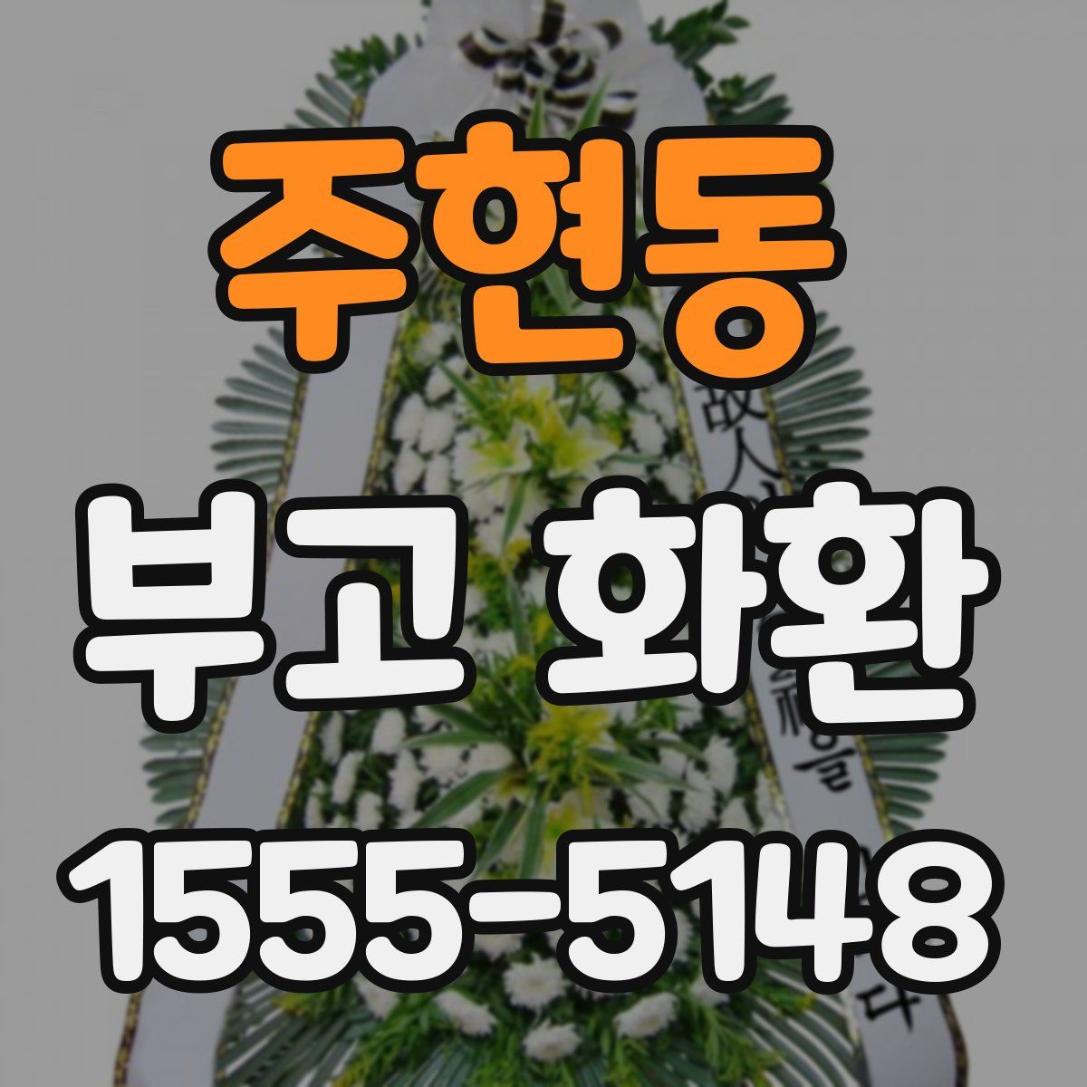 주현동 부고 화환