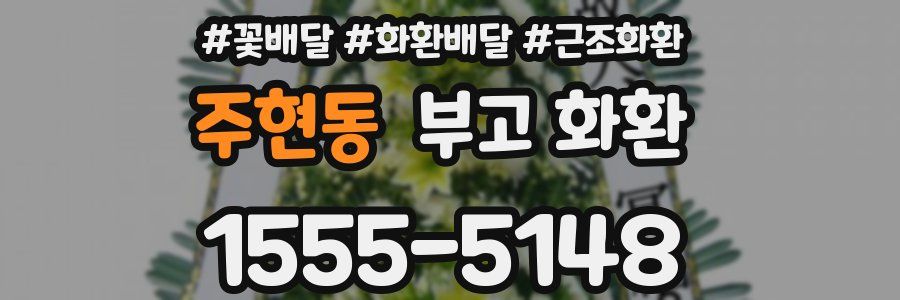 주현동 부고 화환