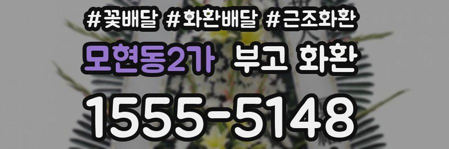 모현동2가 부고 화환