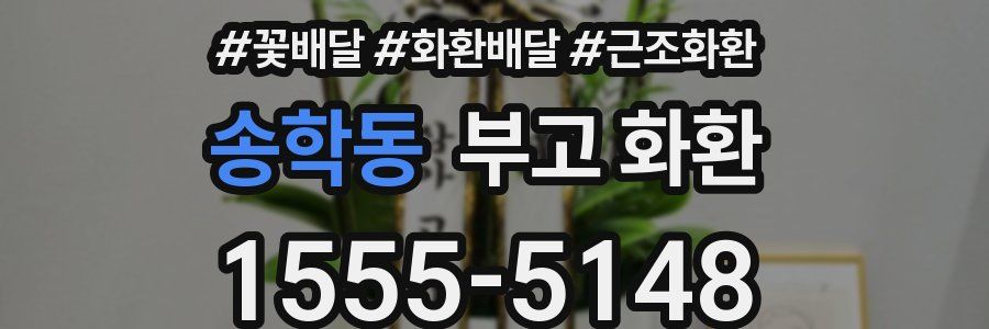 송학동 부고 화환