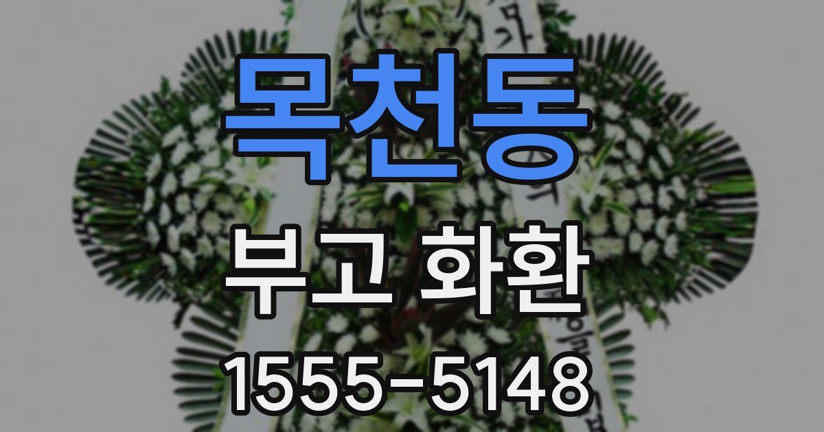 목천동 부고 화환