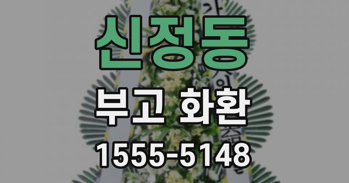 신정동 부고 화환