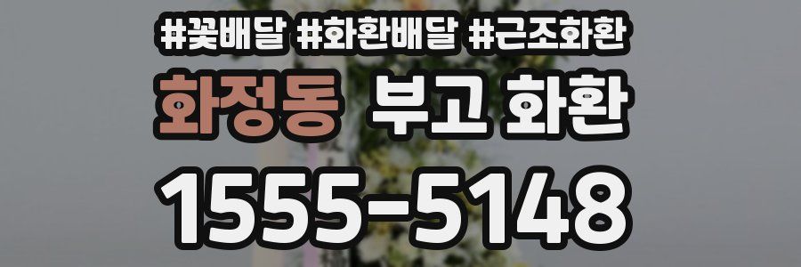 화정동 부고 화환