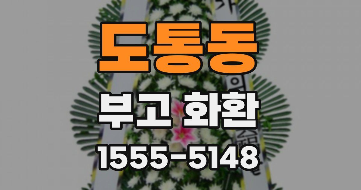 도통동 부고 화환