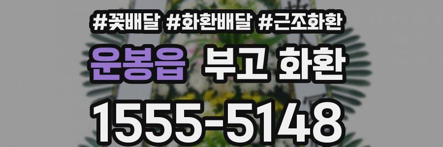 운봉읍 부고 화환