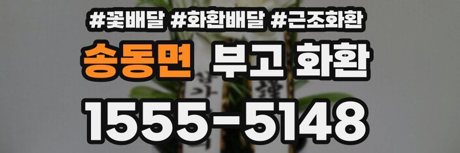 송동면 부고 화환