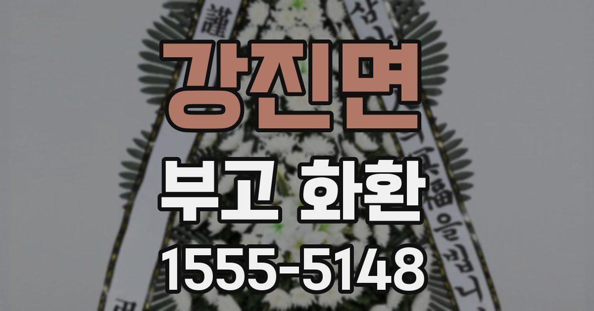강진면 부고 화환