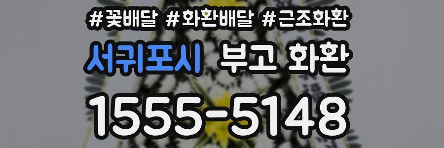 서귀포시 부고 화환