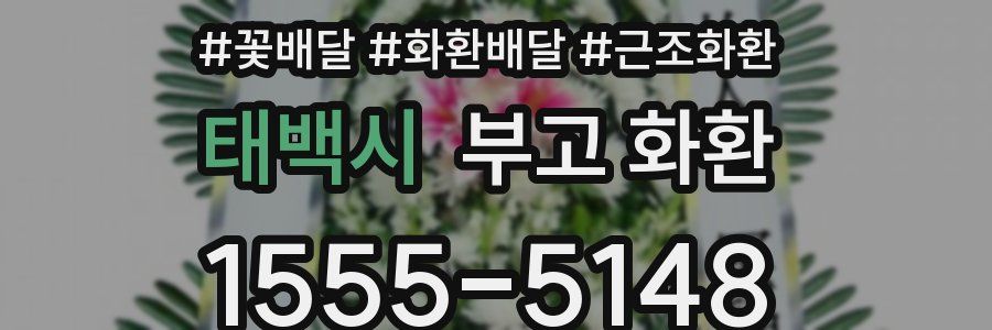 태백시 부고 화환