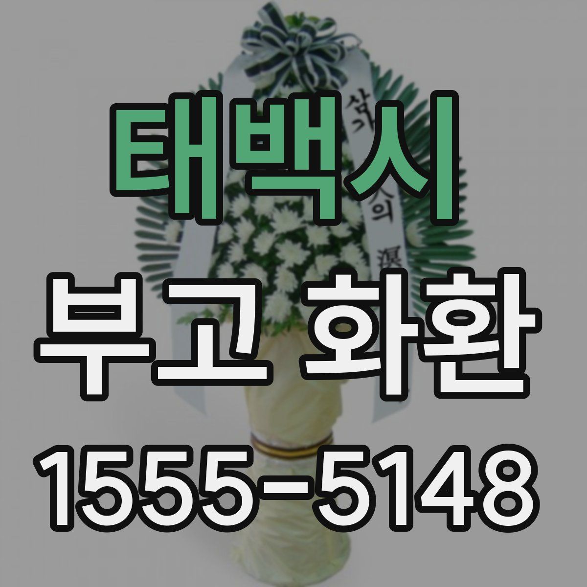 태백시 부고 화환