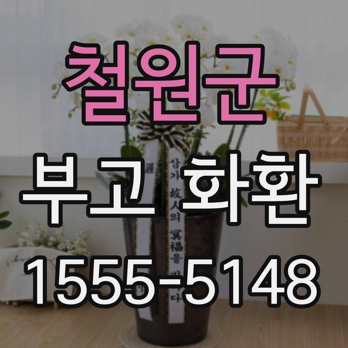 철원군 부고 화환