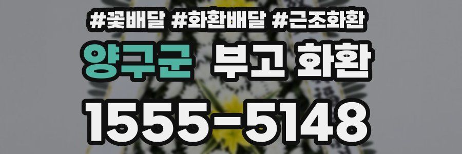 양구군 부고 화환