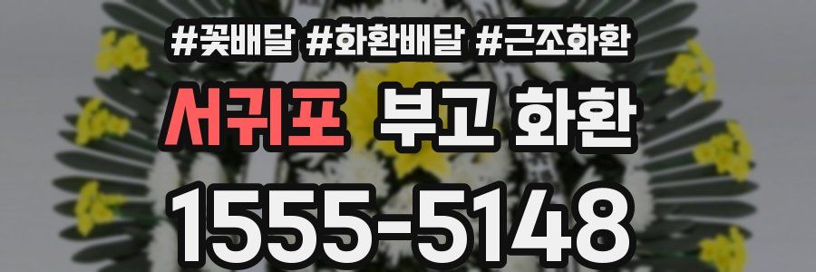 서귀포 부고 화환
