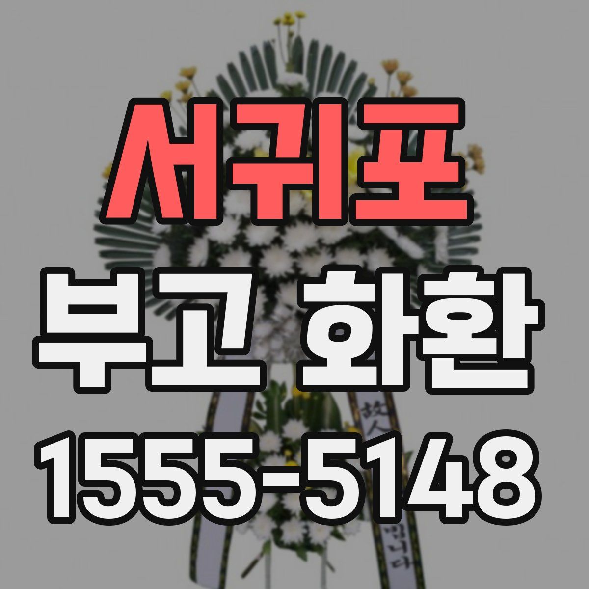 서귀포 부고 화환