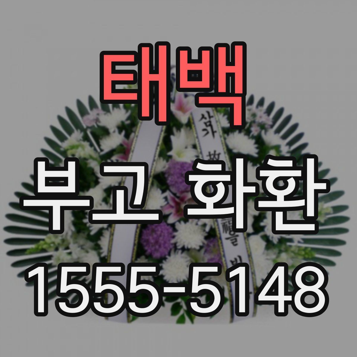 태백 부고 화환