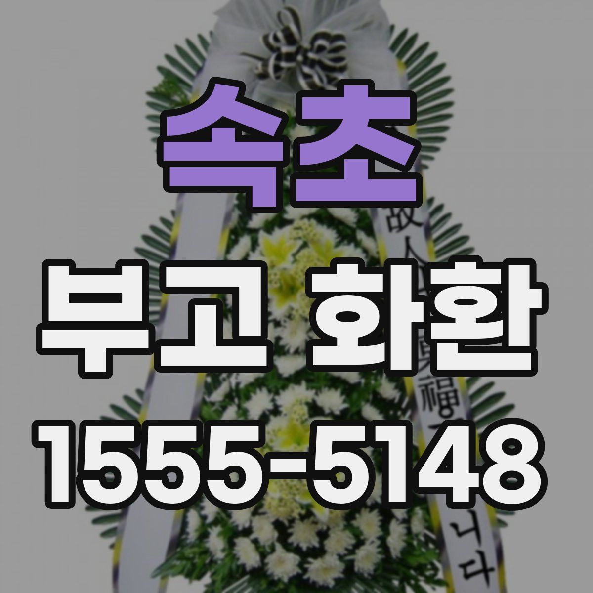 속초 부고 화환