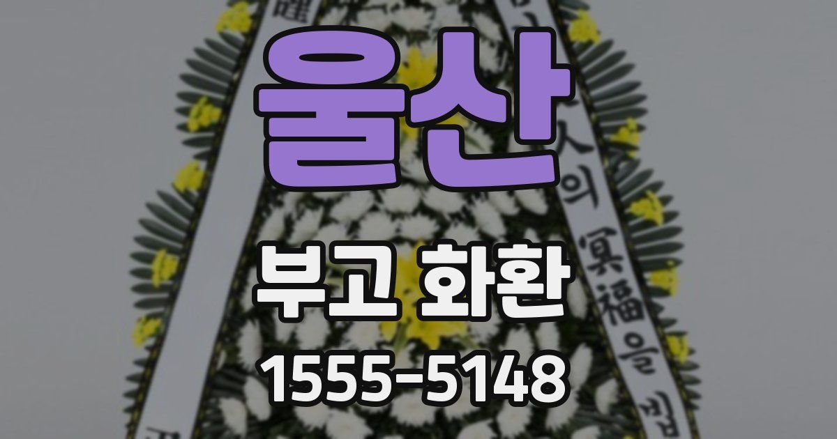 울산 부고 화환