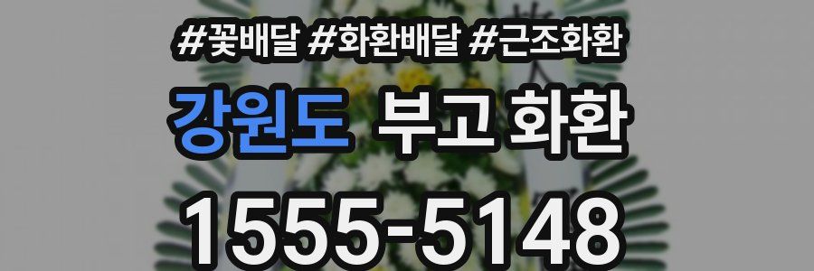 강원도 부고 화환
